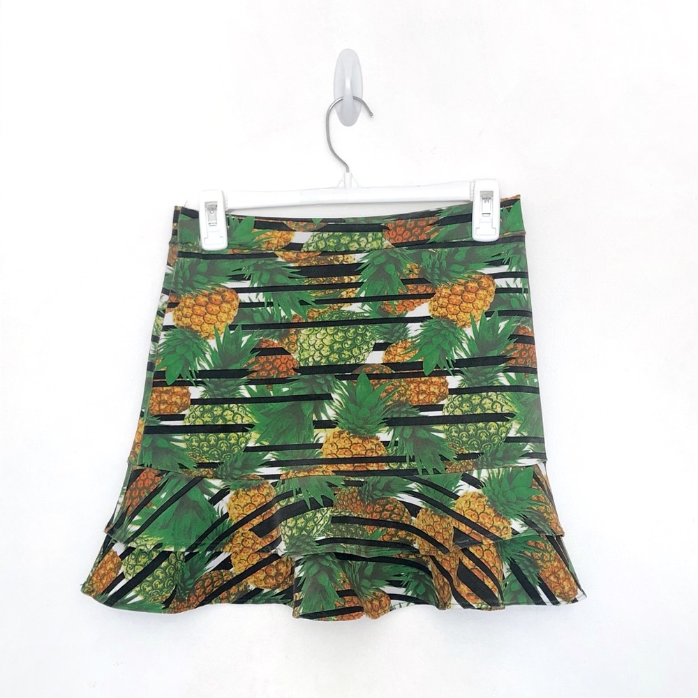⭐️5 for $25⭐️ Shein Pineapple Print Flare Ruffle Skirt